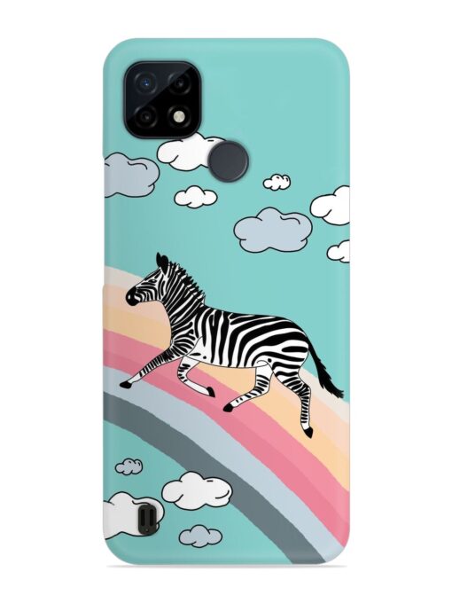 Running Zebra Snap Case for Realme C21 Zapvi