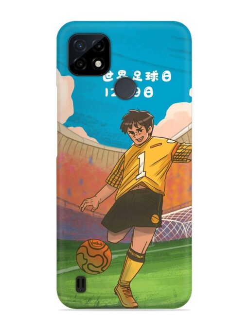 Soccer Kick Snap Case for Realme C21 Zapvi