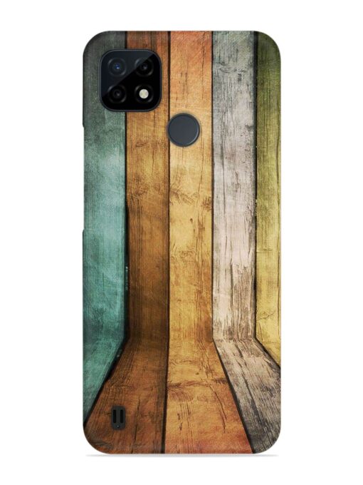 Wooden Realistic Art Snap Case for Realme C21Y