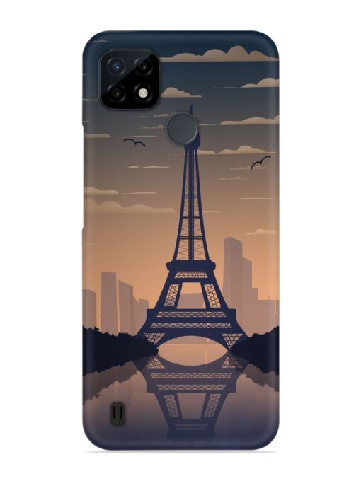 France Paris Eiffel Tower Gradient Snap Case for Realme C21Y Zapvi