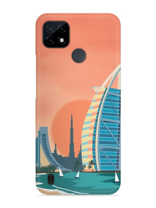 Dubai Architectural Scenery Snap Case for Realme C21Y Zapvi