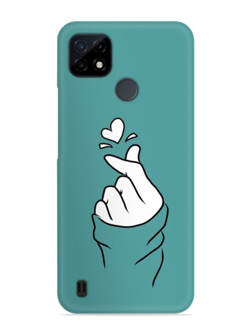 Korean Heart Sign Art Snap Case for Realme C21Y