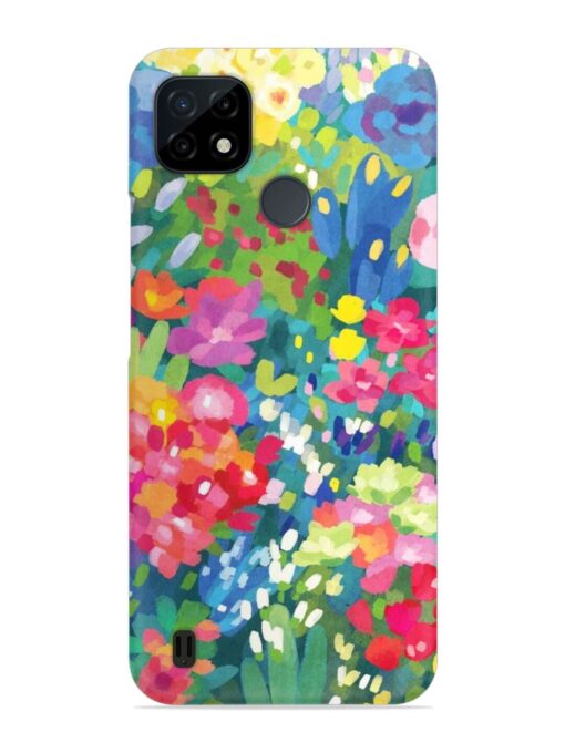 Watercolor Flower Art Snap Case for Realme C21Y Zapvi