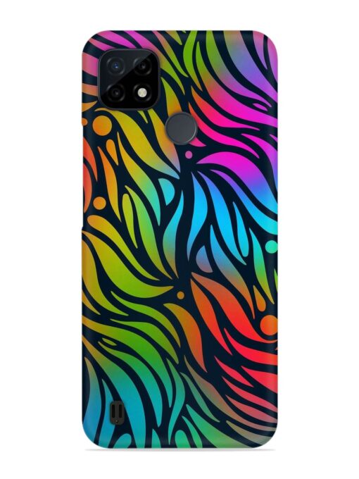 Abstract Leaf Design Snap Case for Realme C21Y Zapvi