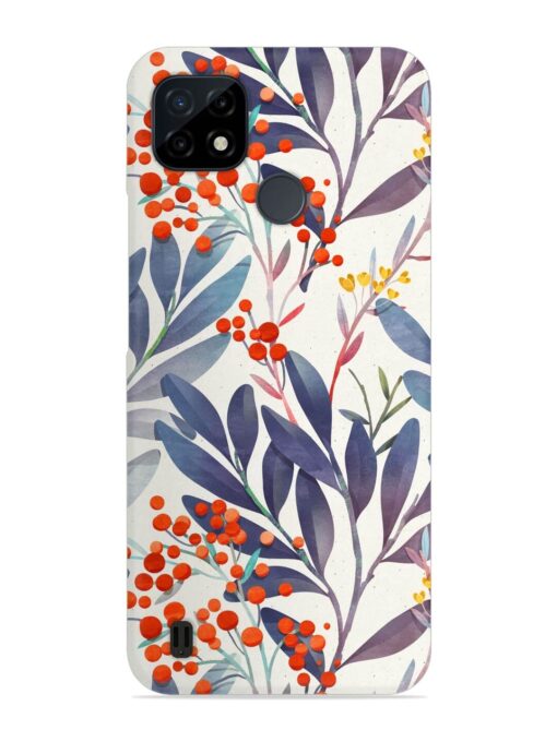 Seamless Floral Pattern Snap Case for Realme C21Y Zapvi