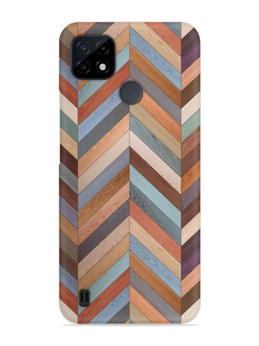 Seamless Wood Parquet Snap Case for Realme C21Y Zapvi