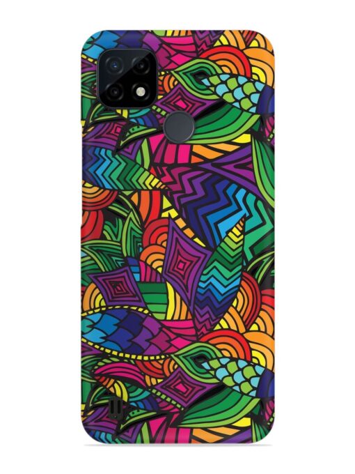 Abstract Multicolor Seamless Snap Case for Realme C21Y Zapvi