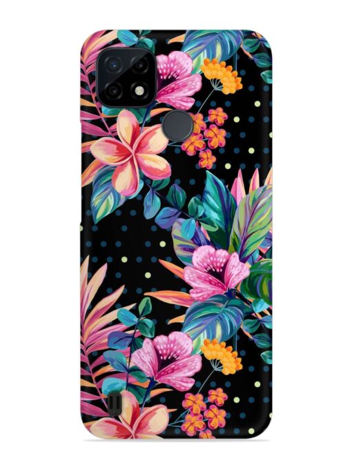 Seamless Floral Pattern Snap Case for Realme C21Y Zapvi