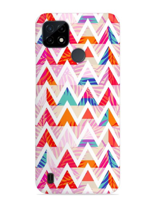 Abstract Triangle Background Snap Case for Realme C21Y Zapvi