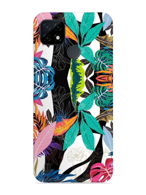 Floral Pattern Bright Snap Case for Realme C21Y Zapvi