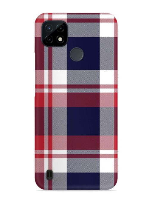 Classic Plaid Tartan Snap Case for Realme C21Y Zapvi