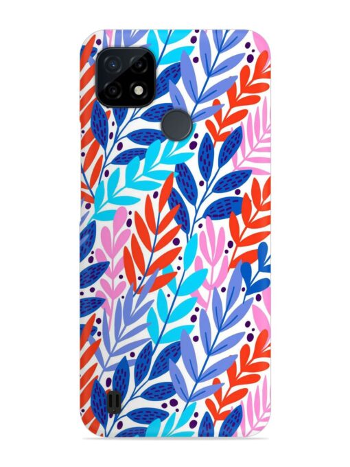 Bright Floral Tropical Snap Case for Realme C21Y Zapvi