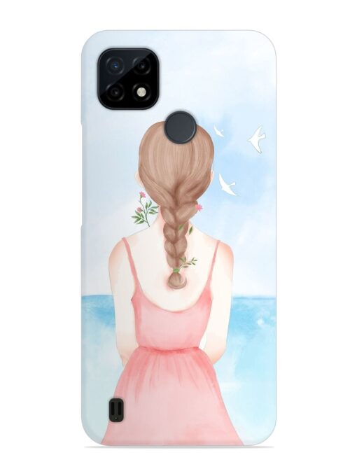 Watercolor Girl Vector Snap Case for Realme C21Y Zapvi