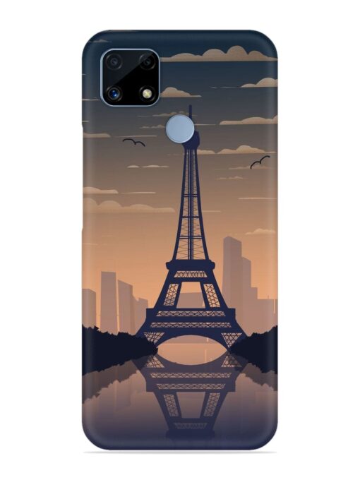 France Paris Eiffel Tower Gradient Snap Case for Realme C25 Zapvi