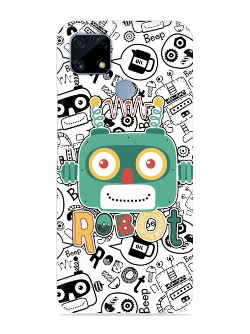 Robot Modern Seamless Pattern Snap Case for Realme C25