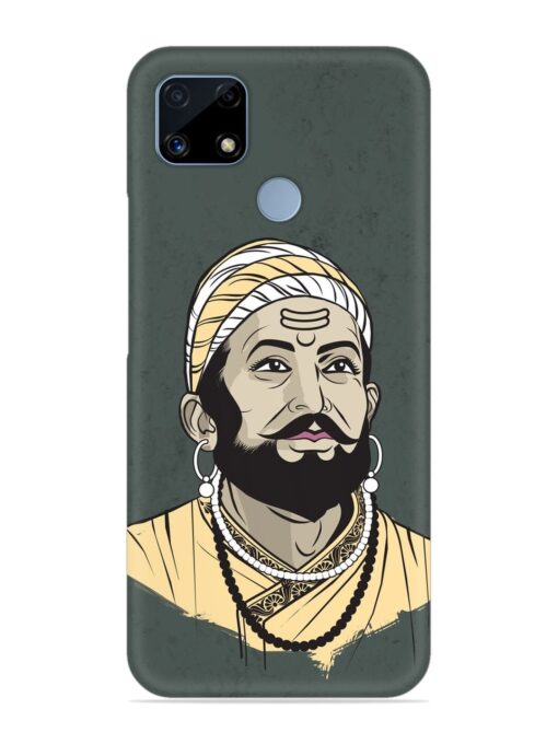 Shivaji Maharaj Vector Art Snap Case for Realme C25