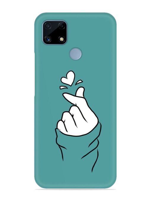 Korean Heart Sign Art Snap Case for Realme C25