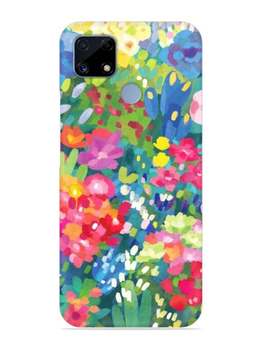 Watercolor Flower Art Snap Case for Realme C25