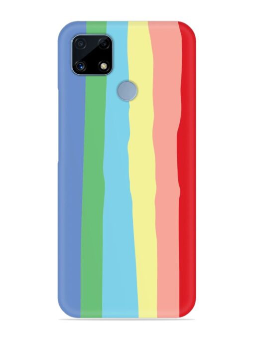 Rainbow Premium Shade Snap Case for Realme C25 Zapvi