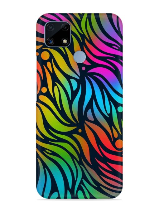 Abstract Leaf Design Snap Case for Realme C25 Zapvi