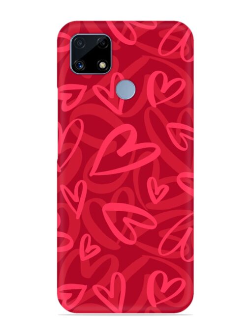 Seamless Romantic Pattern Snap Case for Realme C25