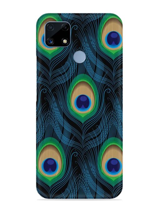 Seamless Pattern Peacock Snap Case for Realme C25