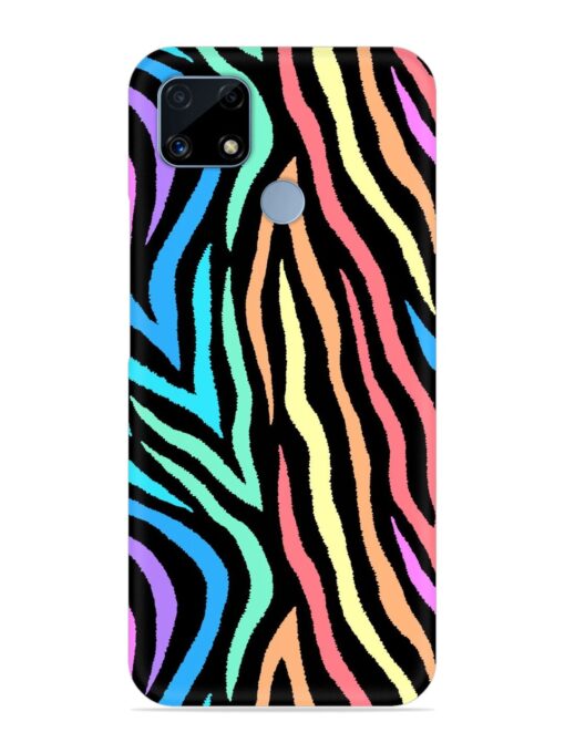 Colorful Abstract Zebra Snap Case for Realme C25