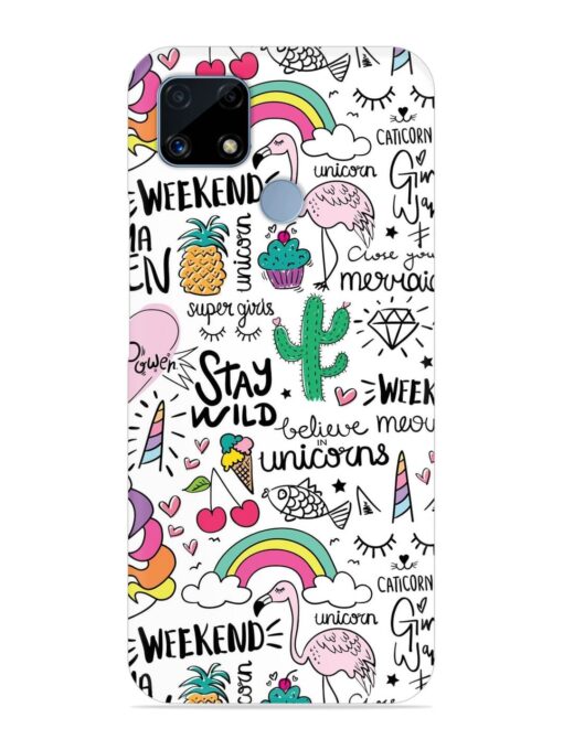 Unicorn Ice Cream Snap Case for Realme C25