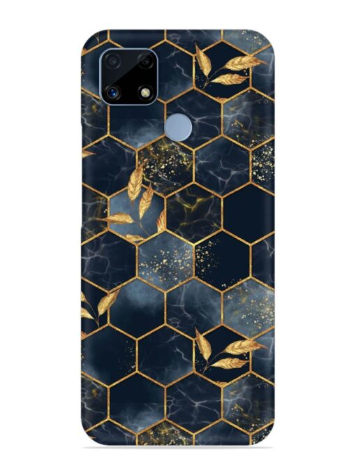 Marble Hexagon Seamless Snap Case for Realme C25 Zapvi