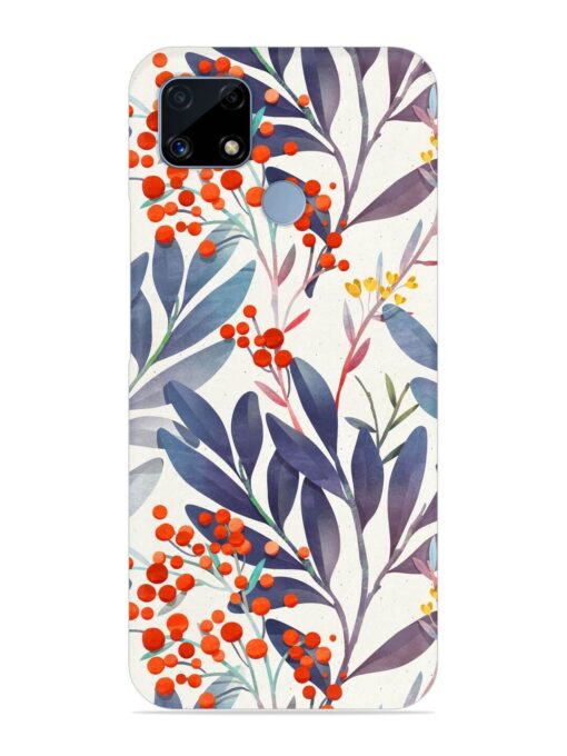 Seamless Floral Pattern Snap Case for Realme C25 Zapvi