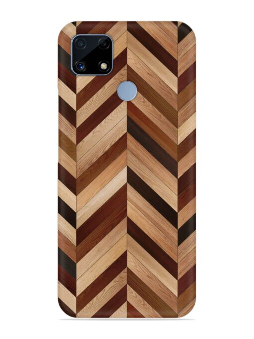 Seamless Wood Parquet Snap Case for Realme C25 Zapvi