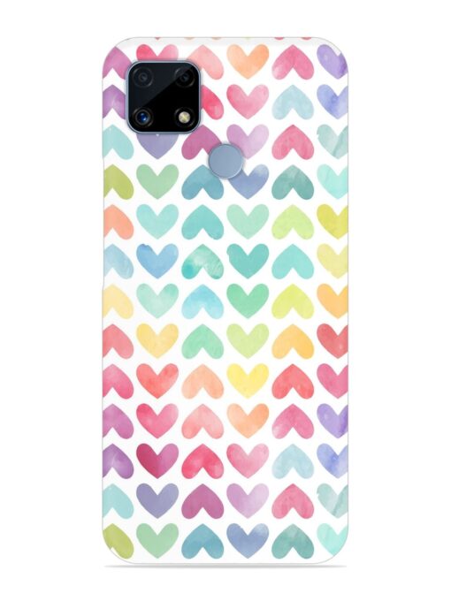 Seamless Colorful Watercolor Snap Case for Realme C25