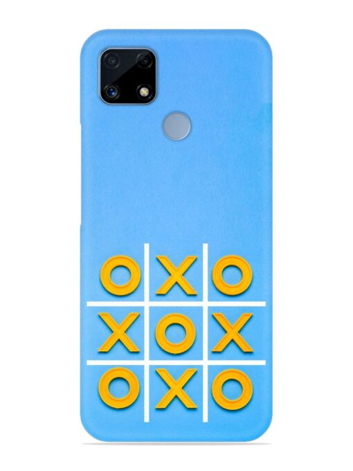 Yellow Plastic Crosses Snap Case for Realme C25