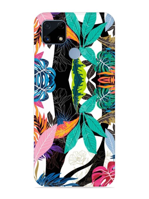 Floral Pattern Bright Snap Case for Realme C25