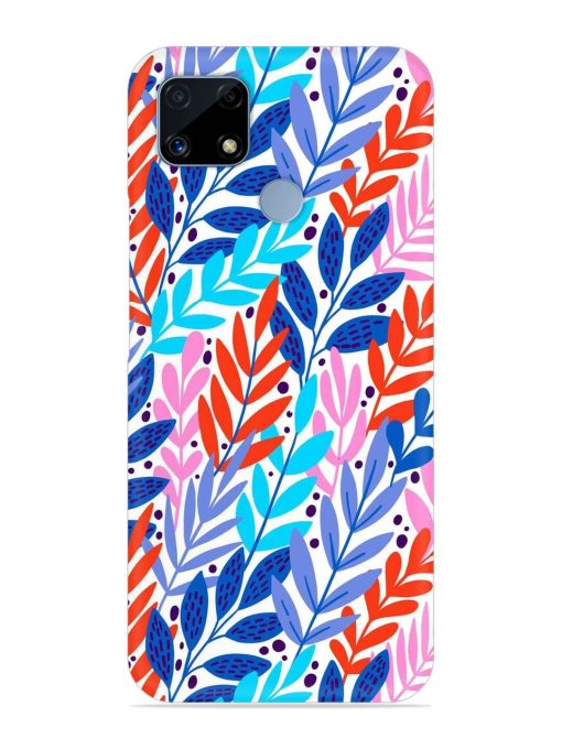 Bright Floral Tropical Snap Case for Realme C25 Zapvi