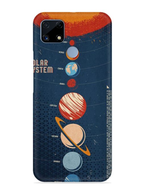 Solar System Vector Snap Case for Realme C25 Zapvi