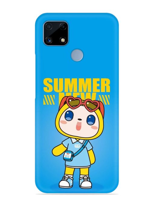 Summer Mew Cartoon Snap Case for Realme C25