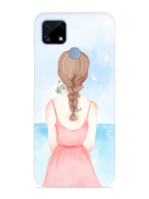 Watercolor Girl Vector Snap Case for Realme C25