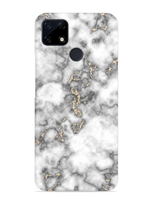 Gray And Gold Marble Snap Case for Realme C25S