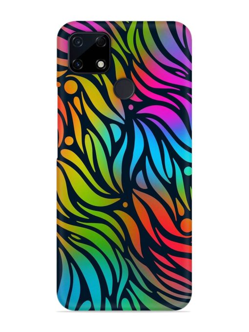 Abstract Leaf Design Snap Case for Realme C25S Zapvi