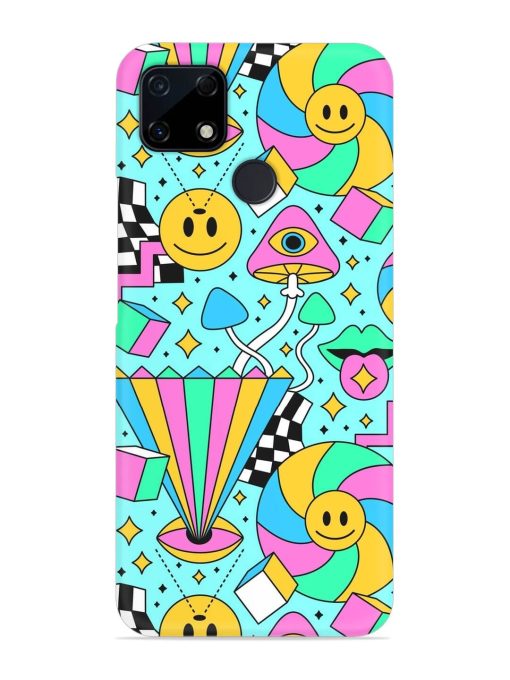 Trippy Rainbow 60S Snap Case for Realme C25S Zapvi