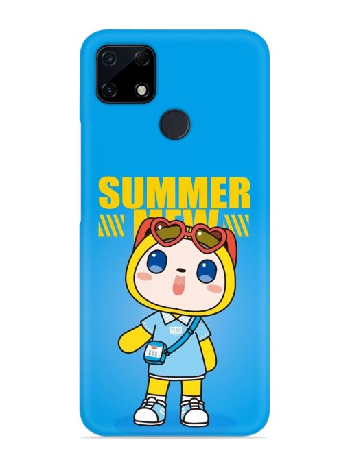 Summer Mew Cartoon Snap Case for Realme C25S