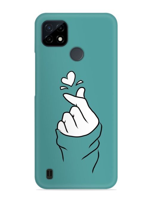 Korean Heart Sign Art Snap Case for Realme C25Y