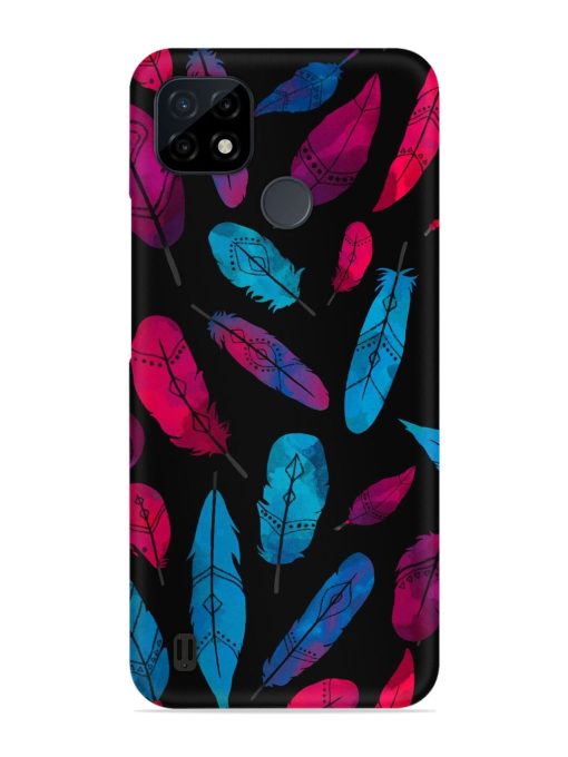 Feather Art Snap Case for Realme C25Y Zapvi