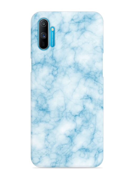 Blue White Natural Marble Snap Case for Realme C3 Zapvi