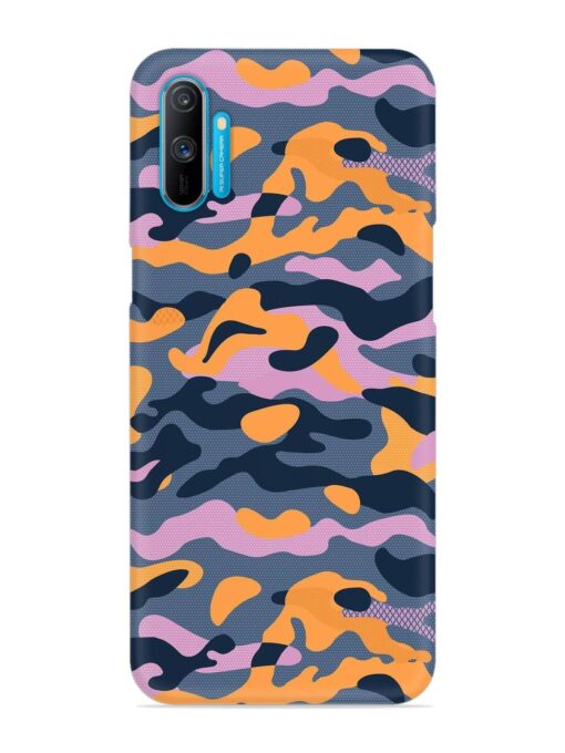 Camouflage Army Military English Orange Art Snap Case for Realme C3