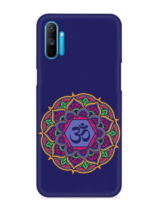 Om Mandala Art Blue Snap Case for Realme C3 Zapvi