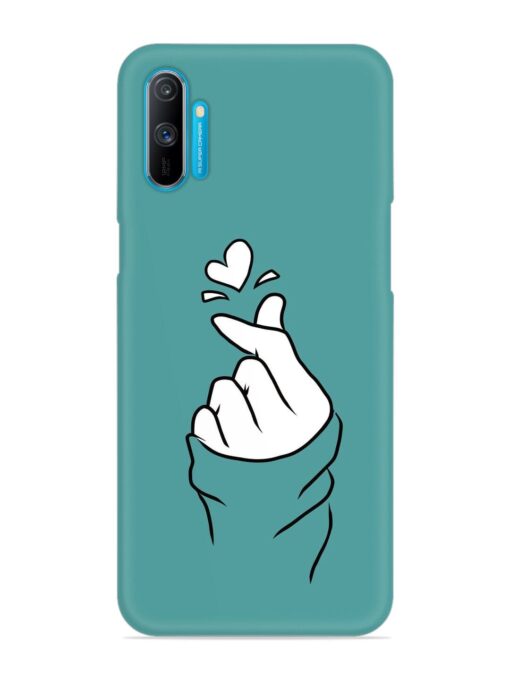 Korean Heart Sign Art Snap Case for Realme C3 Zapvi