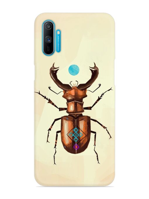 Stag Beetle Vector Snap Case for Realme C3 Zapvi