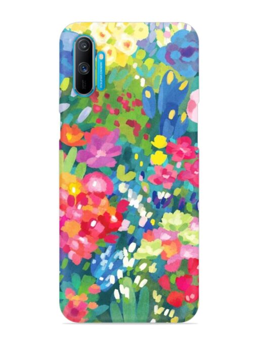 Watercolor Flower Art Snap Case for Realme C3 Zapvi